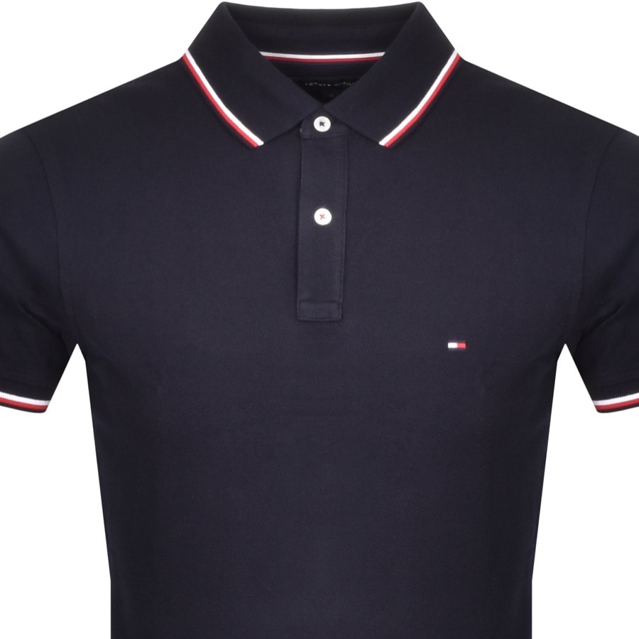 Alternative Image for ProductTommy Hilfiger Tipped Slim Fit Polo T Shirt Navy2
